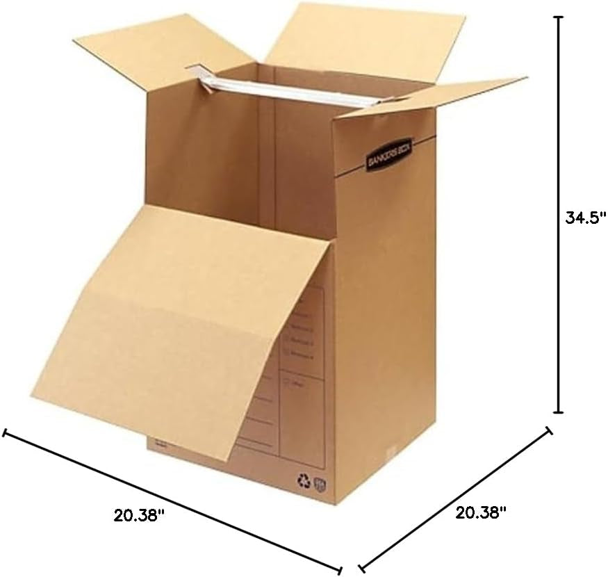  Short Wardrobe Box 3 Pack, 20-In X 20-In X 34-In (7710902)