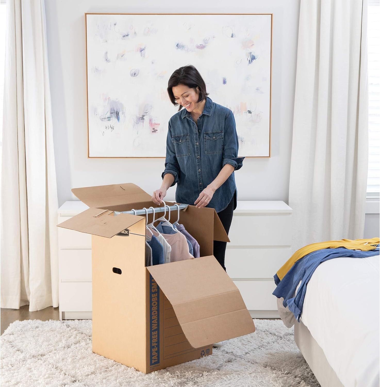 ‎ Short Wardrobe Box 3 Pack, 20-In X 20-In X 34-In (7710902)